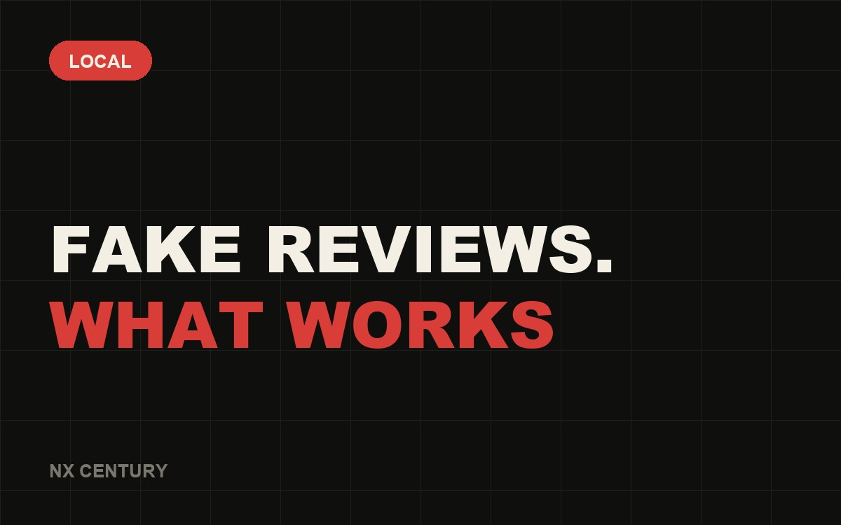 Local: Fake reviews. What works