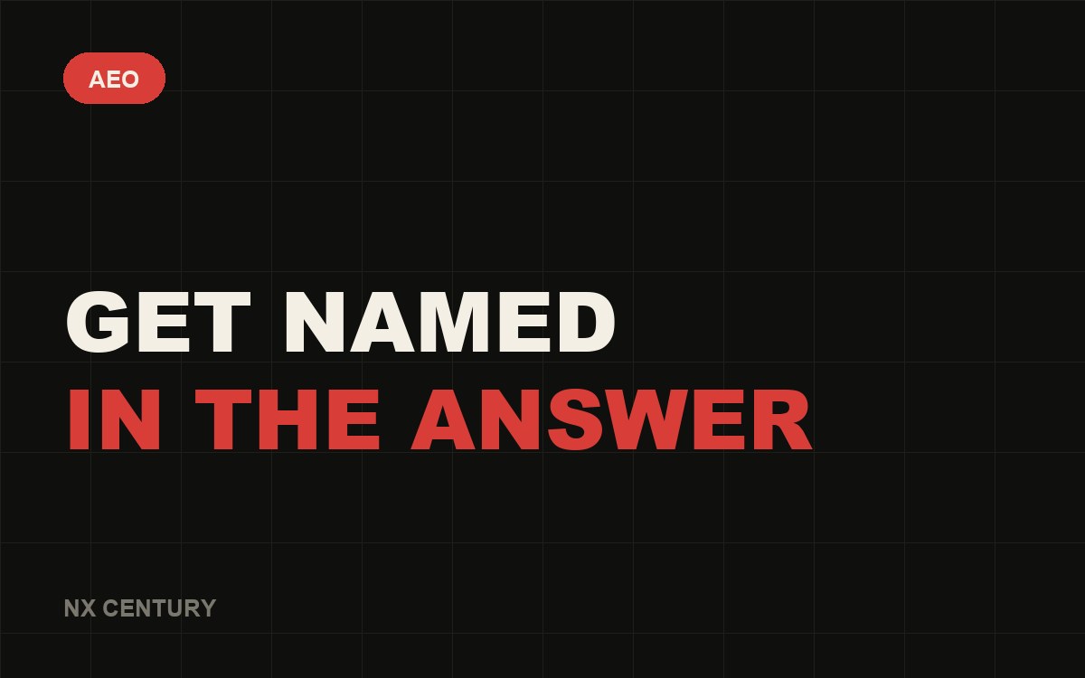 AEO: Get named In the answer