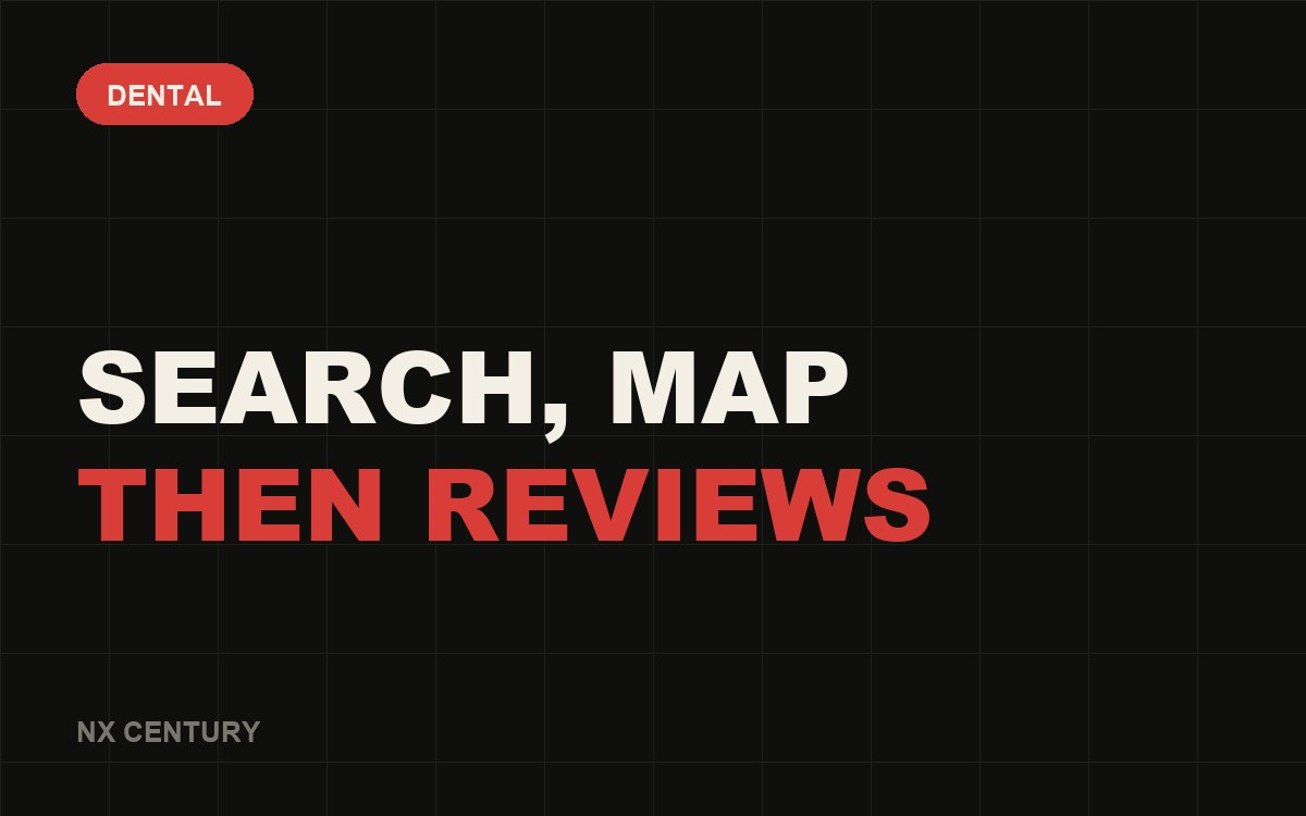 Dental: Search, map Then reviews