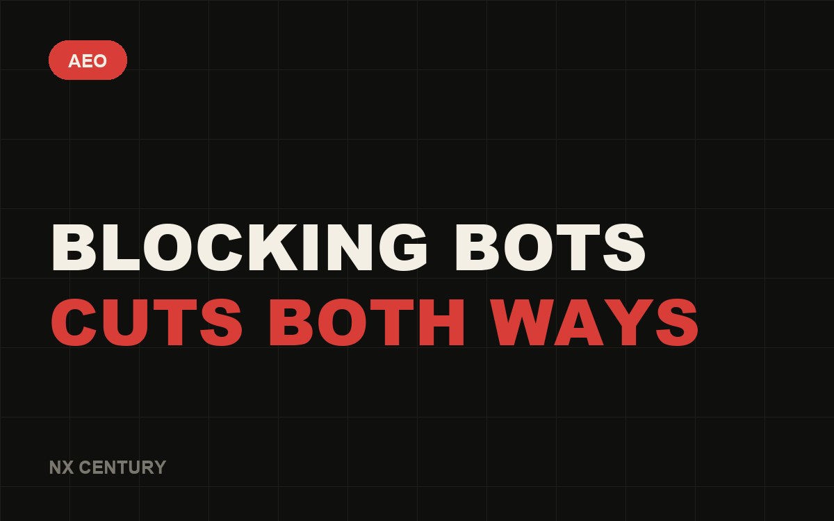 AEO: Blocking bots Cuts both ways